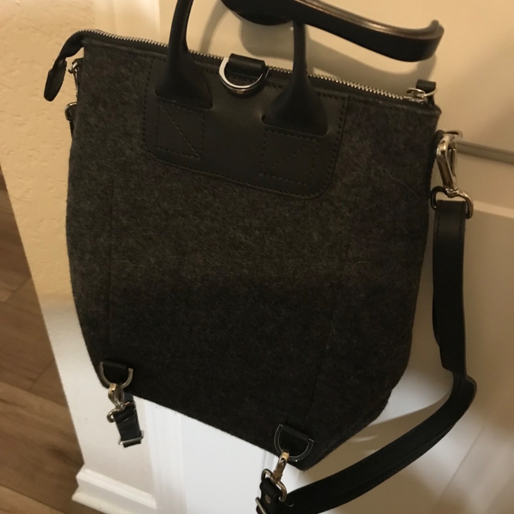 graf lantz Bedford Merino Wool MIDI Backpack Charcoal